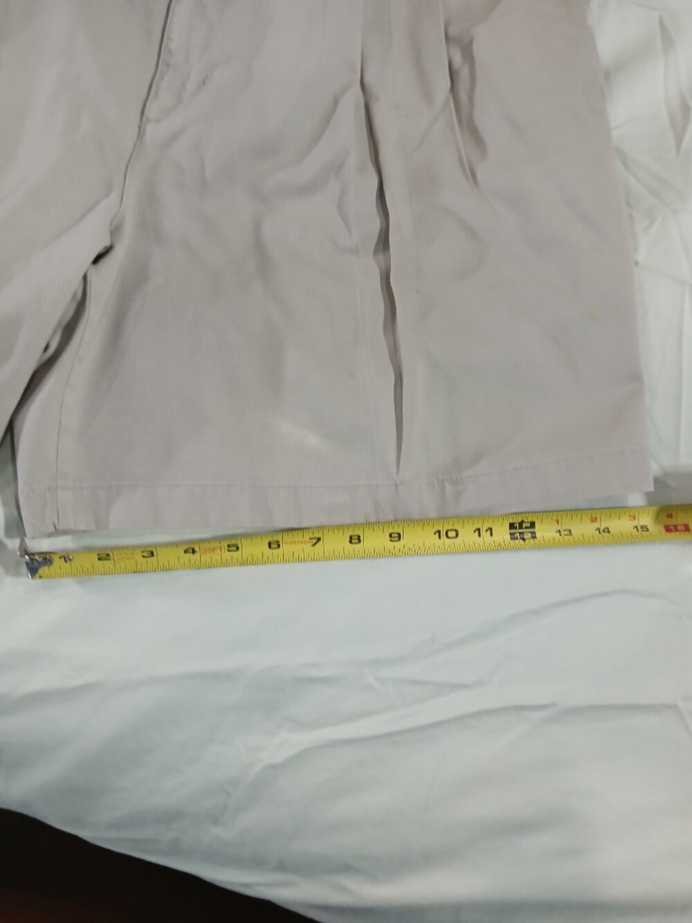 Cherokee Men's Khaki Pleated Golf Shorts Size 44 100% Cotton Classic Casual - Picture 8 of 10